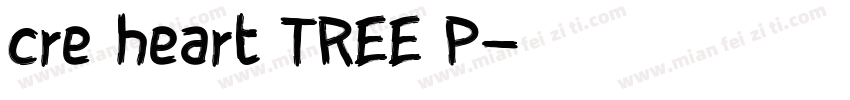 cre heart TREE P字体转换